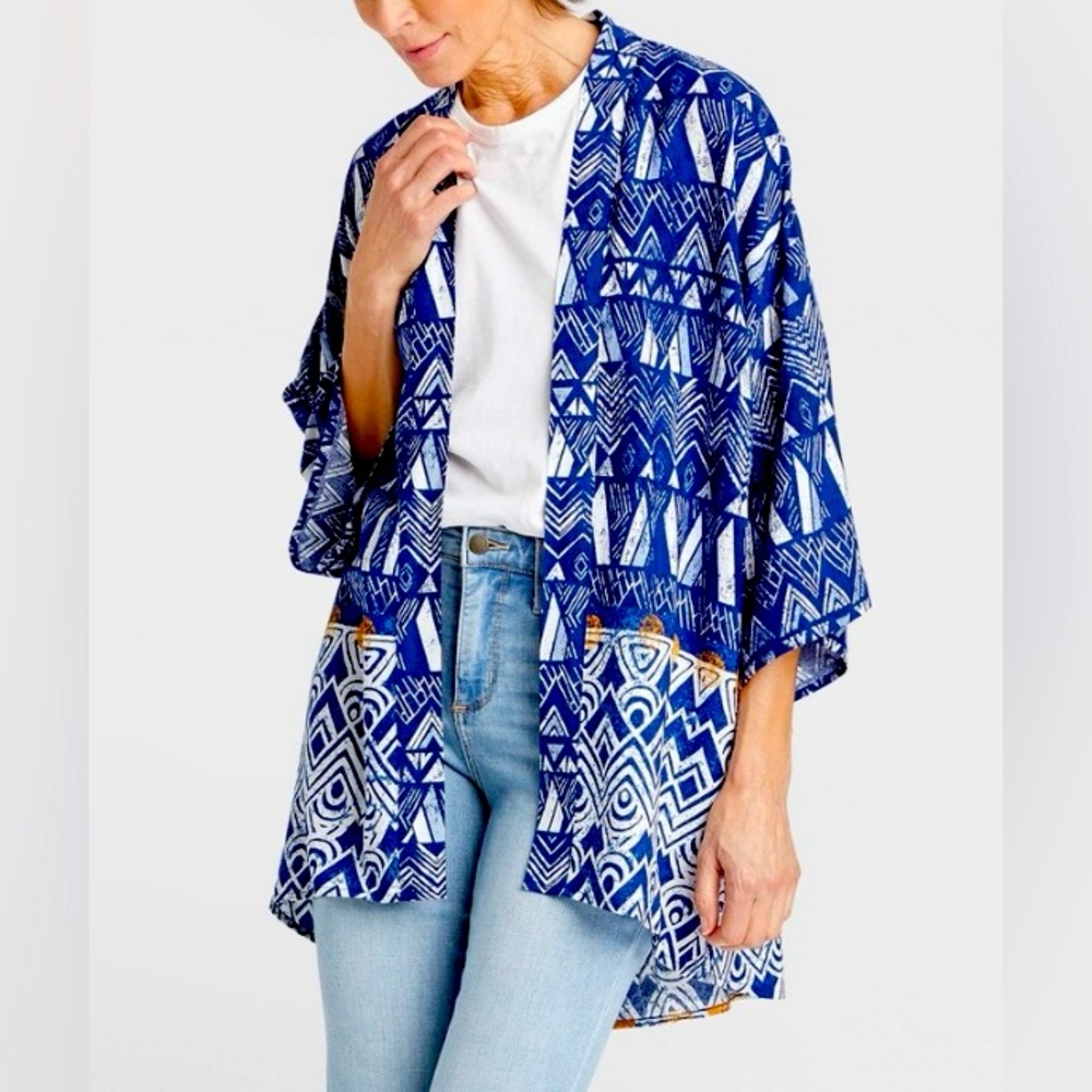 💙 NWT! Knox Rose Surfs Up Kimono